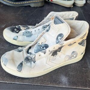 Converse commes de garçon play sneakers 7.5 rare